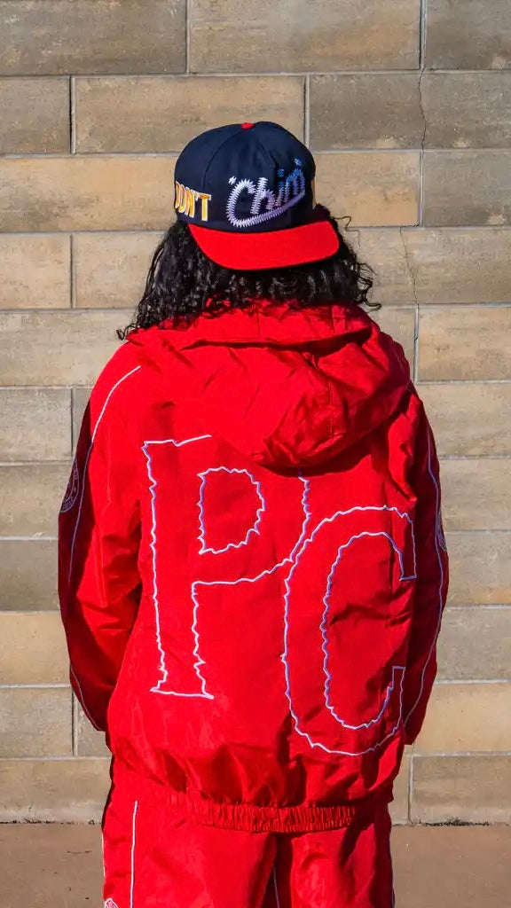RED WINDBREAKER SET