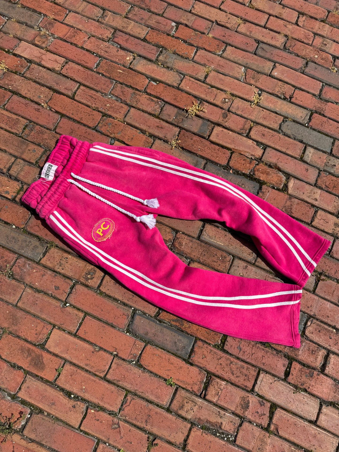 PINK DOUBLE WAIST JOGGERS