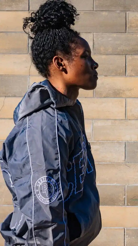 GREY WINDBREAKER SET