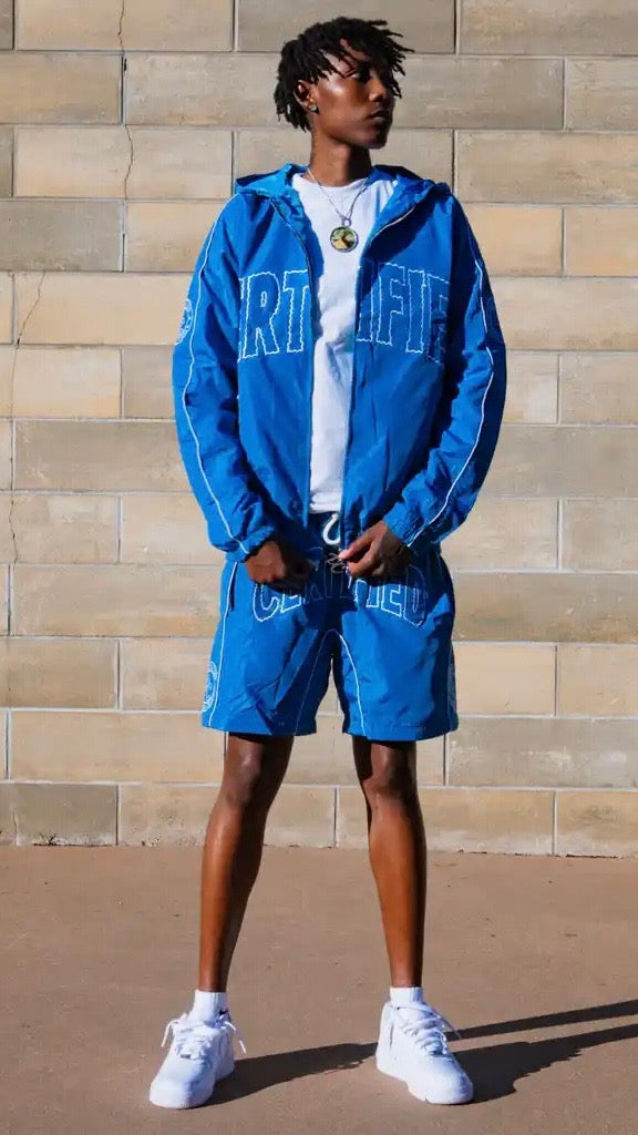 BLUE WINDBREAKER SET