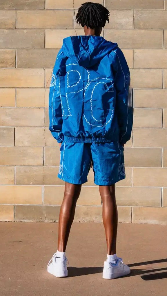 BLUE WINDBREAKER SET